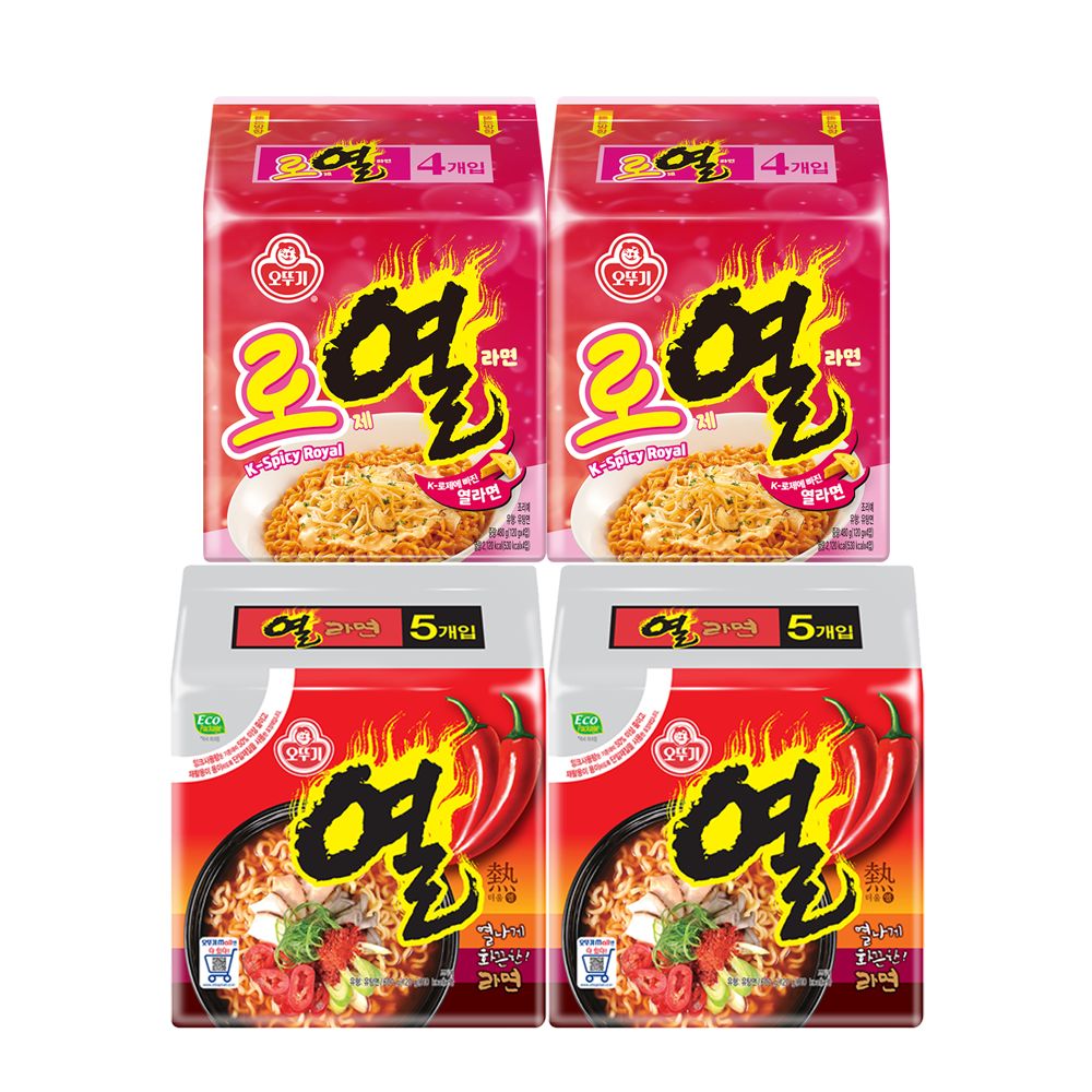 상품 이미지: [슈퍼적립] [NEW] [2+2] 오뚜기 로열라면 120g 8개+열라면 120g 10개 외 15종