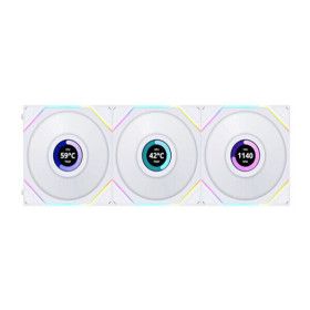 상품 이미지: LIAN-LI UNI FAN TL LCD 120 (컨트롤러/3팩 WHITE)