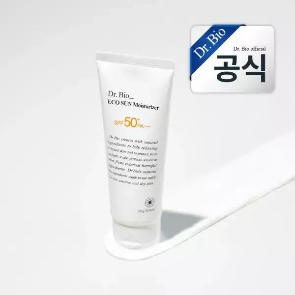 상품 이미지: 닥터바이오 에코 선 모이스처라이저 100g / 민감성 피부 온가족 신생아 임산부 아기 유아 선크림