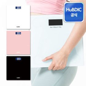 상품 이미지: 휴비딕 디지털 체중계 가정용 정확한 몸무게 측정기 정확한 체중계  건전지포함 HUS-309 / LT-001