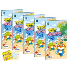 상품 이미지: 뽀로로 아이스겔밴드 보습형, 18개입, 5개