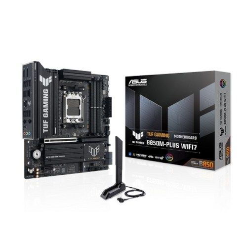 상품 이미지: ASUS TUF GAMING B850M-PLUS WIFI7 STCOM 에이수스 컴퓨터 게이밍 PC 메인보드 AMD CPU추천 MainBoard