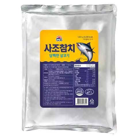 상품 이미지: [사조공식샵] 사조 담백한살코기 참치 (파우치) 1.8kg