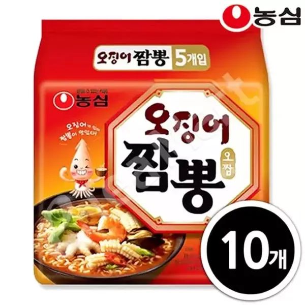 상품 이미지: 농심 오징어짬뽕 124g x 10입