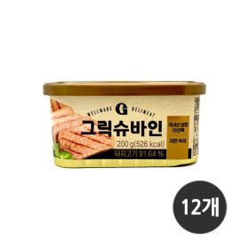 상품 이미지: 삼립 그릭슈바인 캔햄 햄 한돈 91% 200g 12개