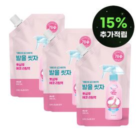 상품 이미지: 온더바디 코튼풋 발을씻자 풋샴푸 비누향 리필 500ml x 3개 (스마일캐시 15% 적립)