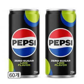 상품 이미지: 펩시 제로슈거 라임향 210ML 60개 오픈세일