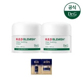 상품 이미지: 레드 블레미쉬 클리어 수딩 크림 50ml 듀오 기프트 세트+GIFT)블랙스네일 2열 샤쉐
