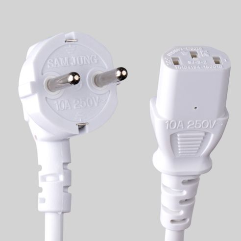 상품 이미지: 삼정 국산 AC 전원케이블 파워코드 화이트