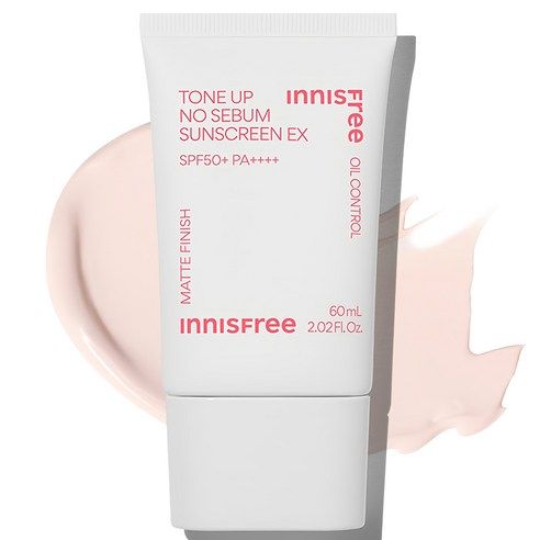 상품 이미지: 이니스프리 톤업 노세범 선스크린 EX SPF50+ PA++++, 60ml, 1개