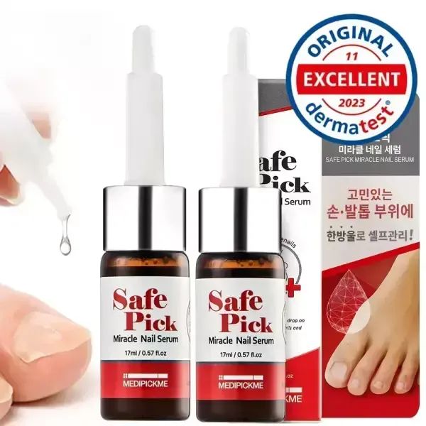 상품 이미지: [2개] 약국판매동일! 손발톱영양제 메디픽미 세이프픽 미라클 네일 버블 오일 세럼 17ml 전문 손상 강화제 케라틴