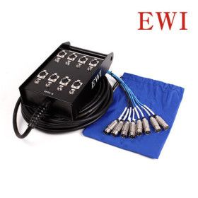 상품 이미지: EWI PPPX-8 8채널 멀티케이블 XLR 암 + 55 병렬연결 스테이지박스 20M