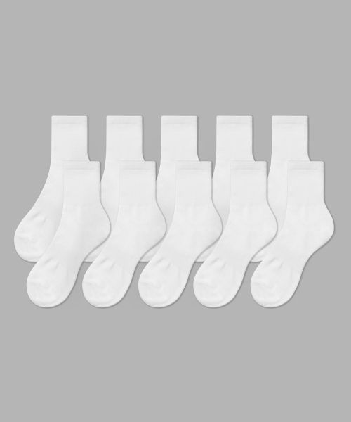 상품 이미지: 라이트웨이트 미들 삭스 10팩 [화이트]