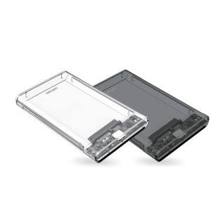 상품 이미지: 투명 초고속 UASP 2.5 외장하드케이스 5G USB3.2 Gen1 to SATA3 HDD SSD 외장형 디스크 리더기 보관 사타