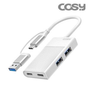 상품 이미지: 슈가 듀얼 커넥트 (C+A) USB 3.2 2포트+C타입 2포트 멀티 허브 코시 공식 판매점