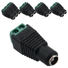 상품 이미지: 컴스 DC 터미널 외경 5.5 내경 2.1 F 2Pin 변환 젠더 10p, 1개, CP034