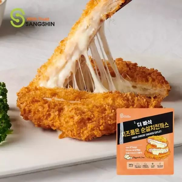 상품 이미지: [상신] 더빠삭 치즈치킨까스 260g x 5팩 (총 10장)