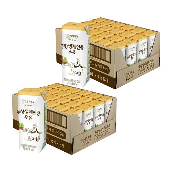 상품 이미지: 상하목장 무항생제인증 우유 125ml, 48개