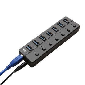 상품 이미지: 넥스트 NEXT-707U3 7포트 유전원 USB허브 USB3.0 멀티허브 멀티포트 스탠드형 컴퓨터 노트북
