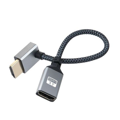 상품 이미지: 컴스 HDMI 연장 케이블 젠더 MF 4K 60Hz UHD 꺾임형 IH696