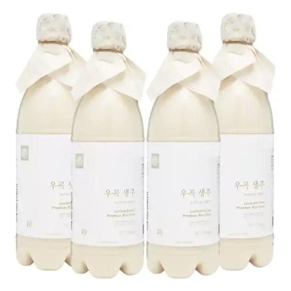 상품 이미지: [품질보장] 배혜정도가 우곡생주 생막걸리 10도 750ml x4병 무감미료
