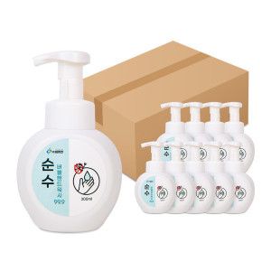 상품 이미지: 순수 버블 핸드워시 99.9 항균 300ml 손세정제 X10개묶음 I005