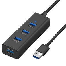 상품 이미지: 홈플래닛 USB 3.0 4포트 멀티 허브, 블랙, 1개