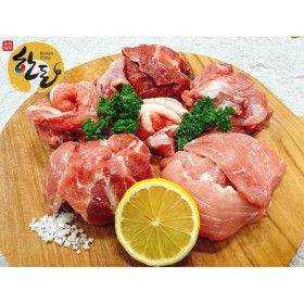 상품 이미지: 한돈 뒷고기 300g 1팩 / 6팩 1.8kg  한번도 얼리지 않은 생고기 솔찬한고기