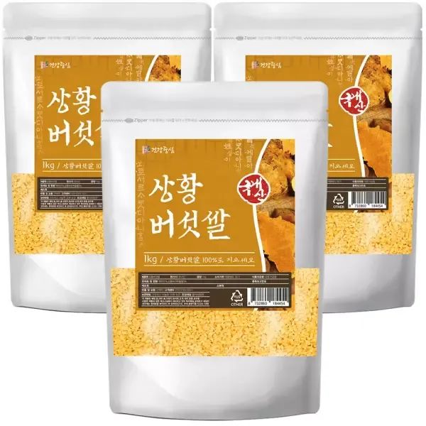 상품 이미지: 국산 상황버섯쌀 1kg 3개 (3kg) 씻지않고 바로먹는
