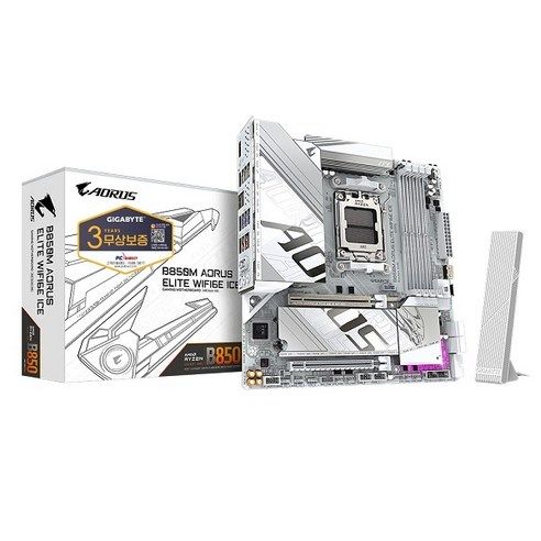 상품 이미지: GIGABYTE B850M AORUS ELITE WIFI6E ICE 피씨디렉트