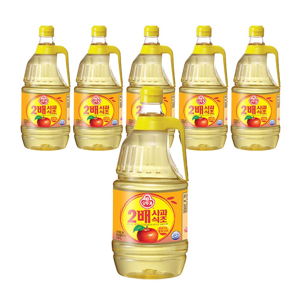 상품 이미지: 오뚜기 2배 사과 식초 1.8L, 6개