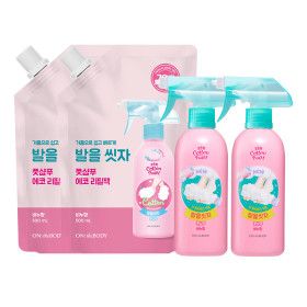 상품 이미지: 온더바디 코튼풋 발을씻자 풋샴푸 비누향 385ml 2개+리필 500ml 2개