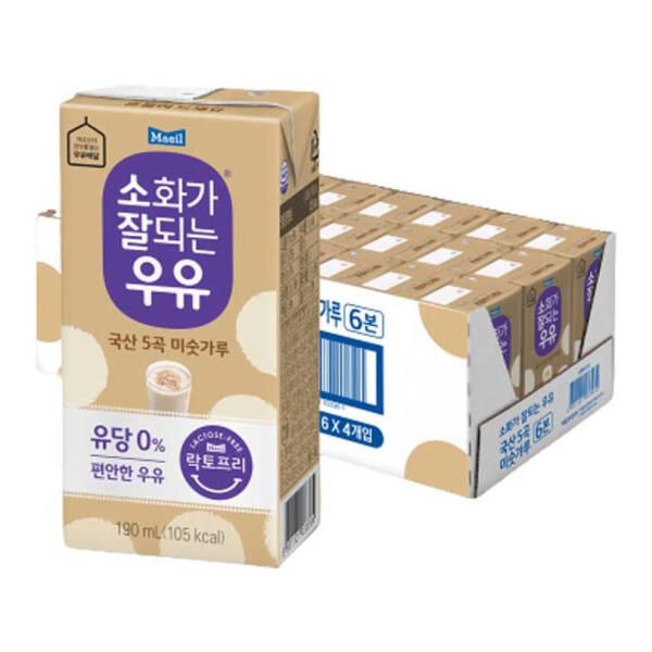 상품 이미지: 소화가잘되는우유 미숫가루, 190ml, 24개
