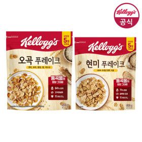 상품 이미지: 시리얼 오곡푸레이크 570g + 현미푸레이크 550g + 저당 그래놀라 120g
