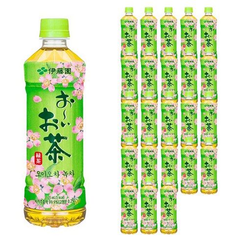 상품 이미지: 오이오차 녹차, 525ml, 24개