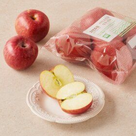 상품 이미지: 자연주의 저탄소인증 사과 4~7입/봉(1.3kg/내외)