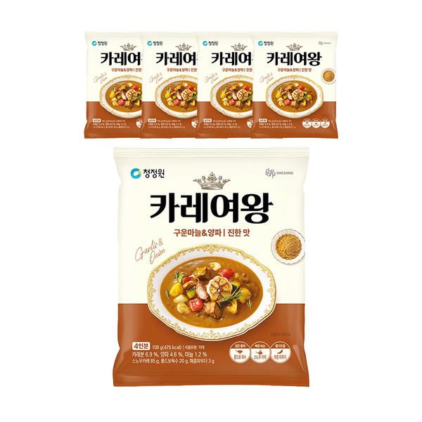 상품 이미지: 청정원 카레여왕 마늘양파분말, 108g, 5개