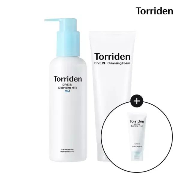 상품 이미지: [SET] 토리든 다이브인 저분자 히알루론산 클렌징 밀크 200ml+다이브인 폼 150ml (+폼 30ml)