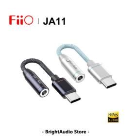 상품 이미지: FIIO JadeAudio HI-RES USB C타입 이어폰 헤드폰 어댑터 DAC 오디오 케이블 휴대폰용 JA11 3.5mm