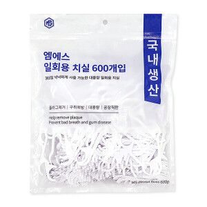 상품 이미지: 엠에스 일회용치실 600P 국내생산