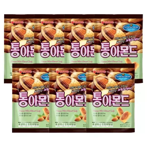 상품 이미지: 오리온 통아몬드 90g, 7개