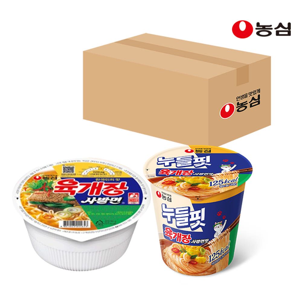 상품 이미지: 농심 육개장사발면 12입+누들핏 육개장사발면맛 8입