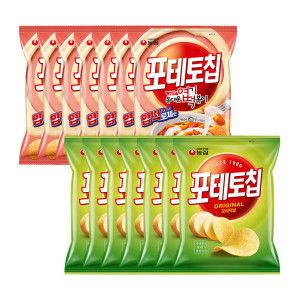 상품 이미지: 농심 포테토칩 엽떡로제맛 7개+오리지널 7개