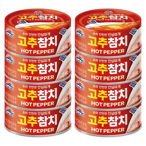 상품 이미지: 사조참치 고추참치, 85g, 8개