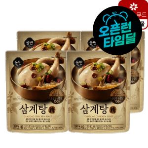 상품 이미지: 올반 삼계탕 (900g X 4팩) 국내산 닭 신세계푸드 초복 중복 말복 실온보관