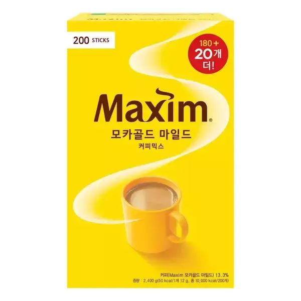 상품 이미지: 동서식품 맥심 모카골드 마일드 커피믹스 200T(180T+20T)