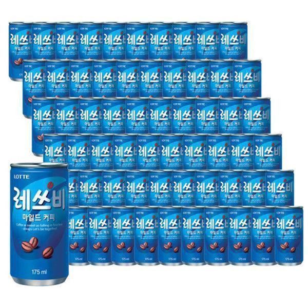 상품 이미지: 레쓰비 마일드 캔커피 175ml x 60캔 캔커피 / 업소용 커피 / 커피 / 라떼