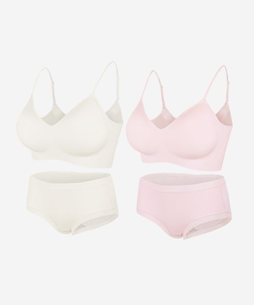 상품 이미지: [2PACK] 2cm 얇은끈 라이트핏 브라+팬티 set