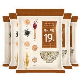 상품 이미지: 국산 혼합 19곡 5kg (1kgx5봉) / 10kg 구매시 사은품 증정