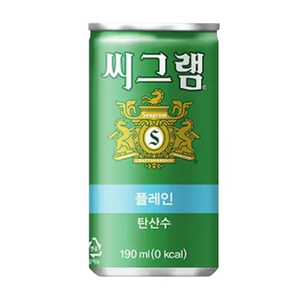 상품 이미지: 씨그램 플레인 탄산수 190ml X 30캔